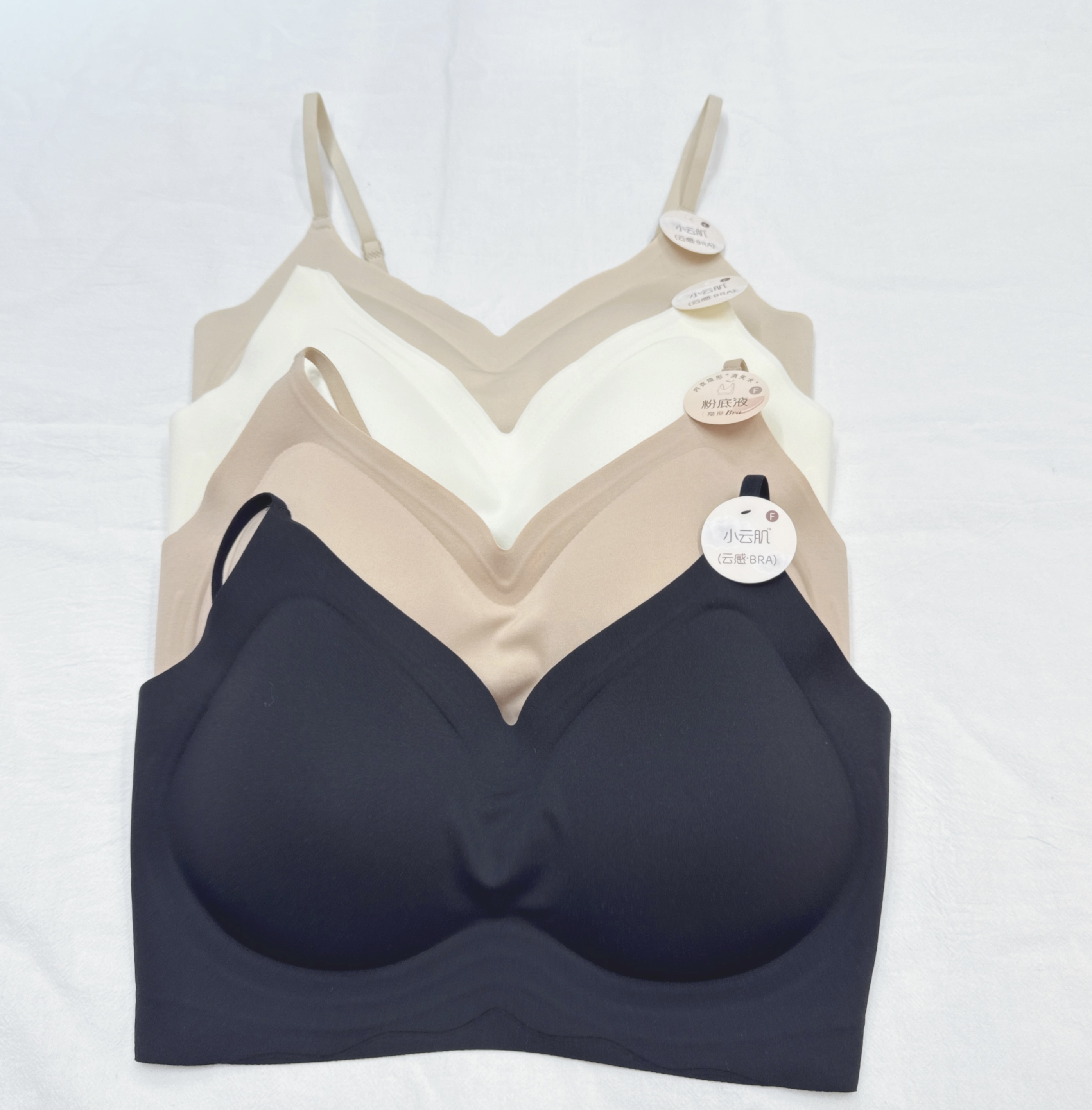 【預訂】2305-F Size小雲肌V領雲感全固定杯無痕吊帶CasualBra (G5-G8)