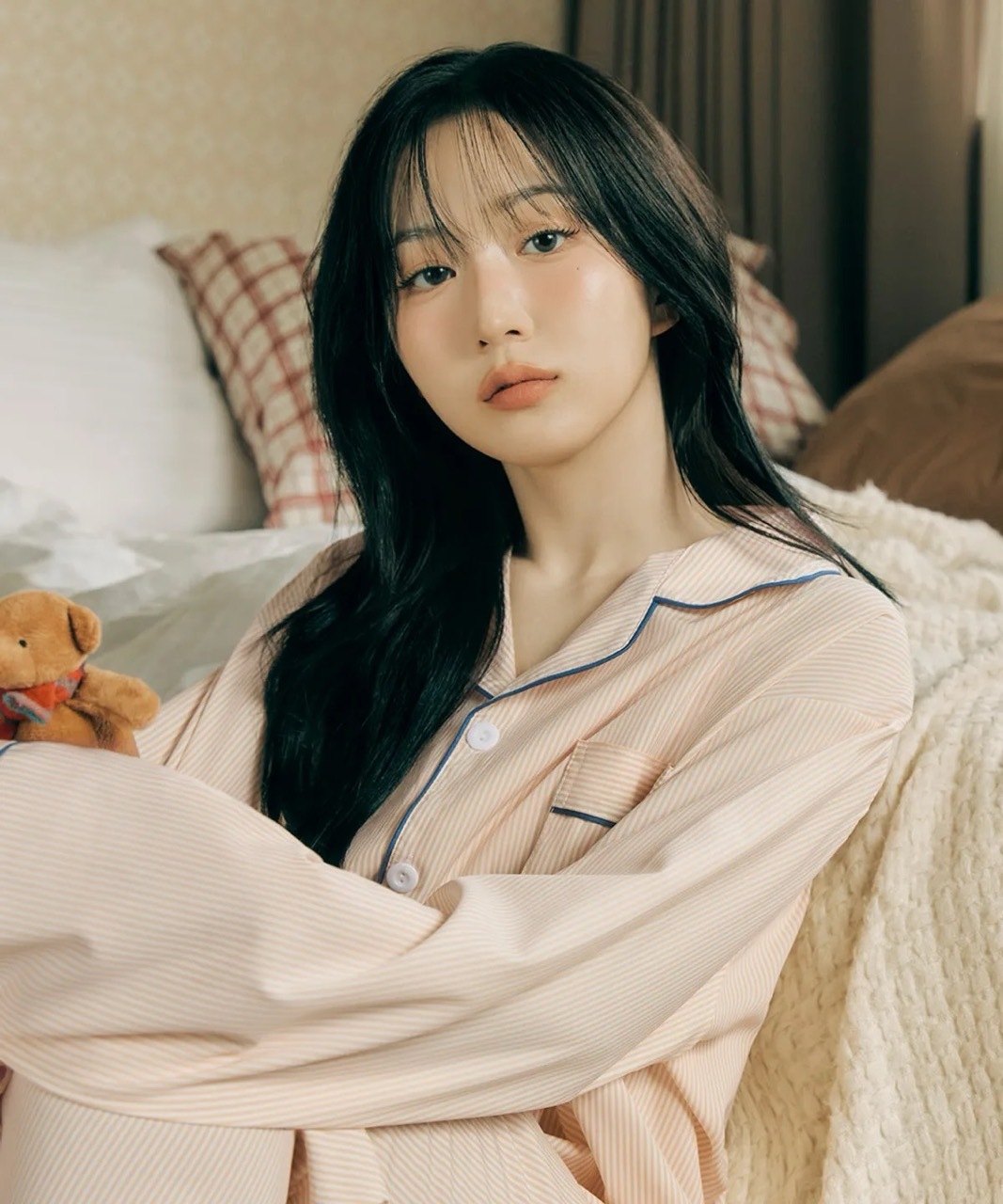 🇰🇷 Dossy Clean Long Sleeve Pajamas Set 細條紋 狀色 睡衣 套裝 組合 長袖 長褲 NMIXX Haewon 吳海嫄同款 / 預購