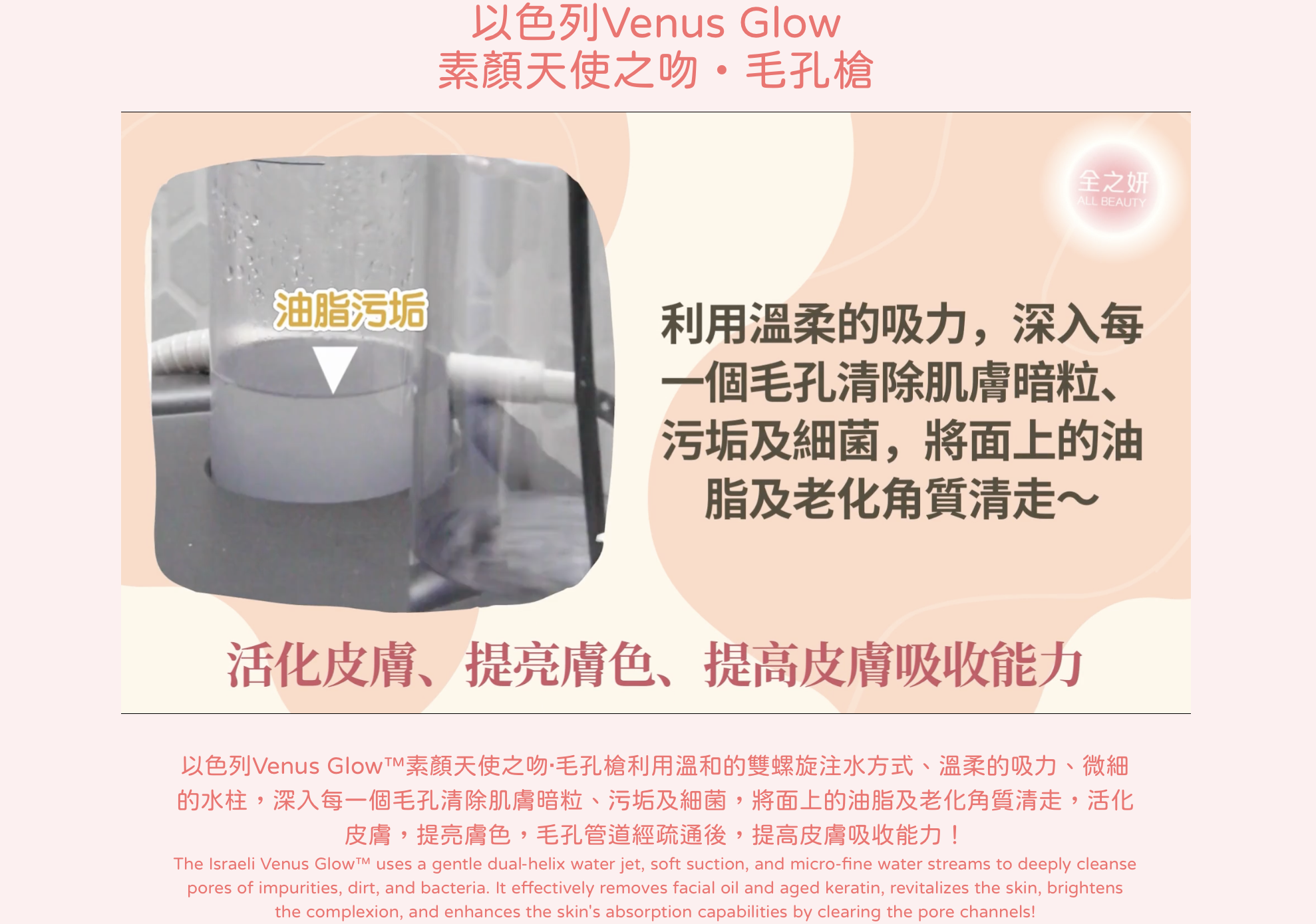 Venus Glow 深層清潔 毛孔槍 深层清洁 毛孔枪