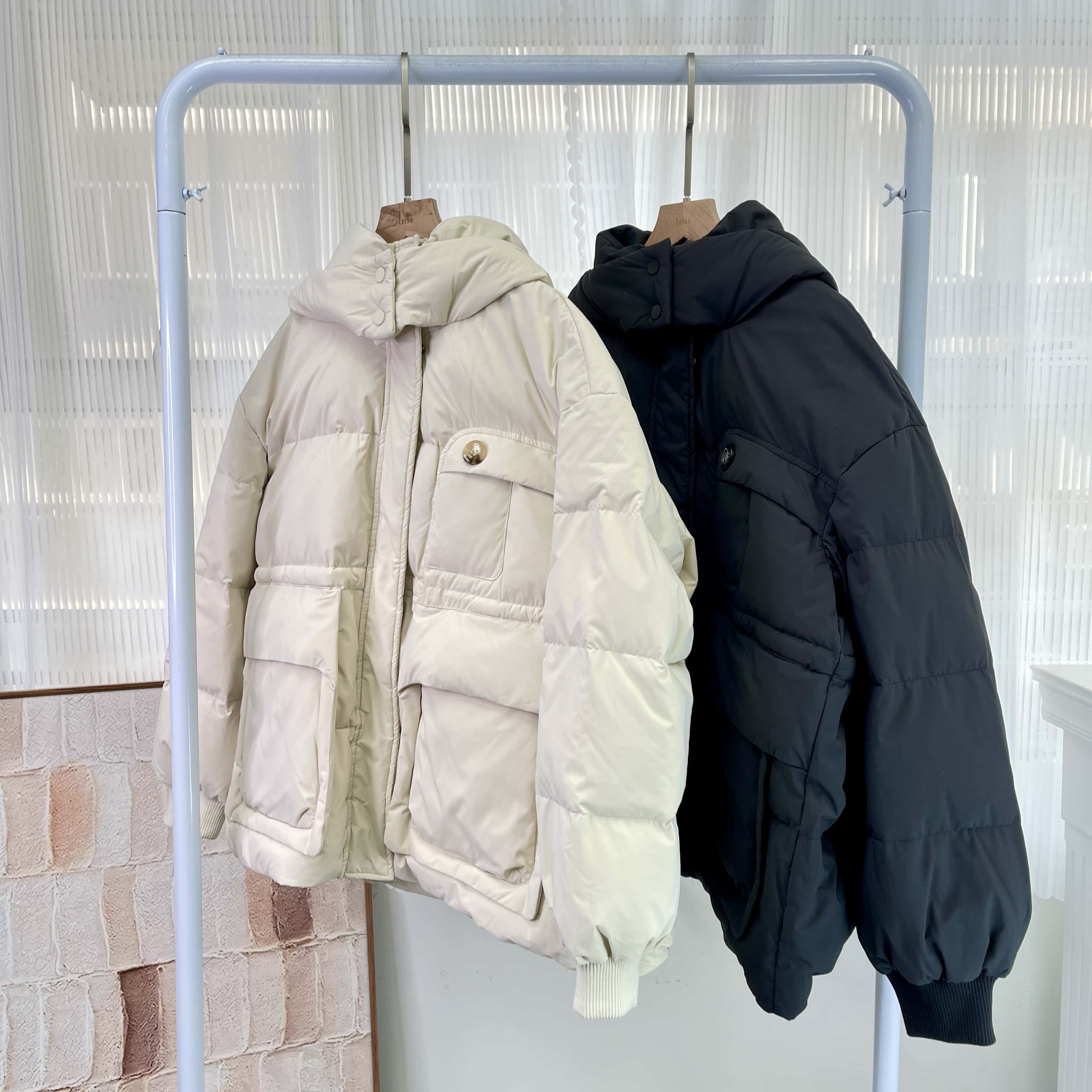 H830 連帽紐扣絨羽(DuckDown100%)