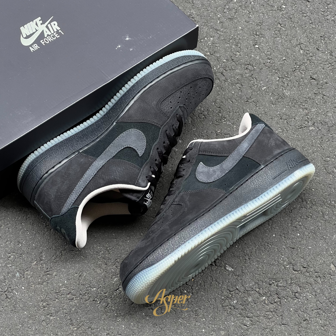 Nike Air Force 1 "Black Fossil" 冰底麂皮 男鞋 IQ9791-001