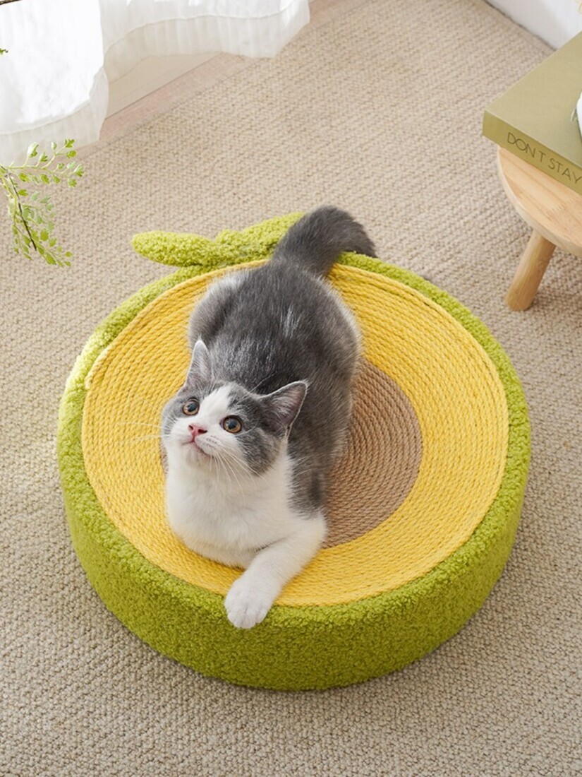 喵仙兒-酪梨麻繩貓抓窩