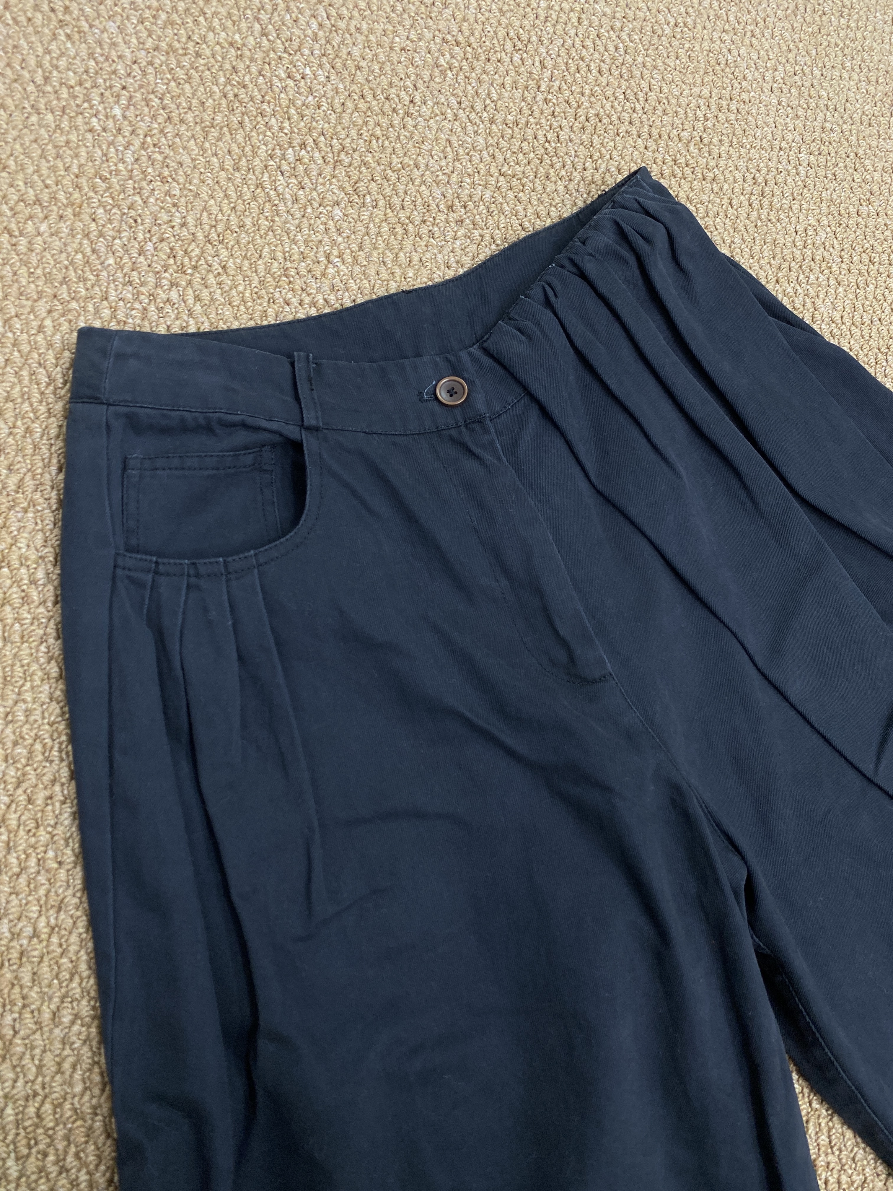 W00127褲頭造型設計寬褲