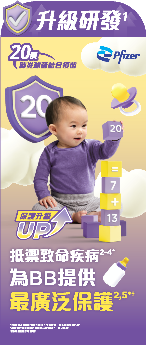 20價肺炎球菌疫苗 1針