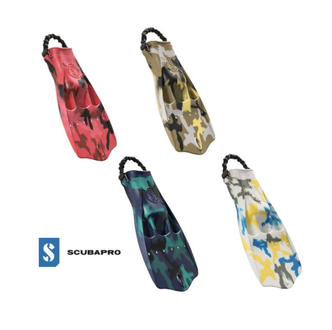 ★Scubapro 2023新款四色迷彩 蛙王 JET FIN 25.394.300