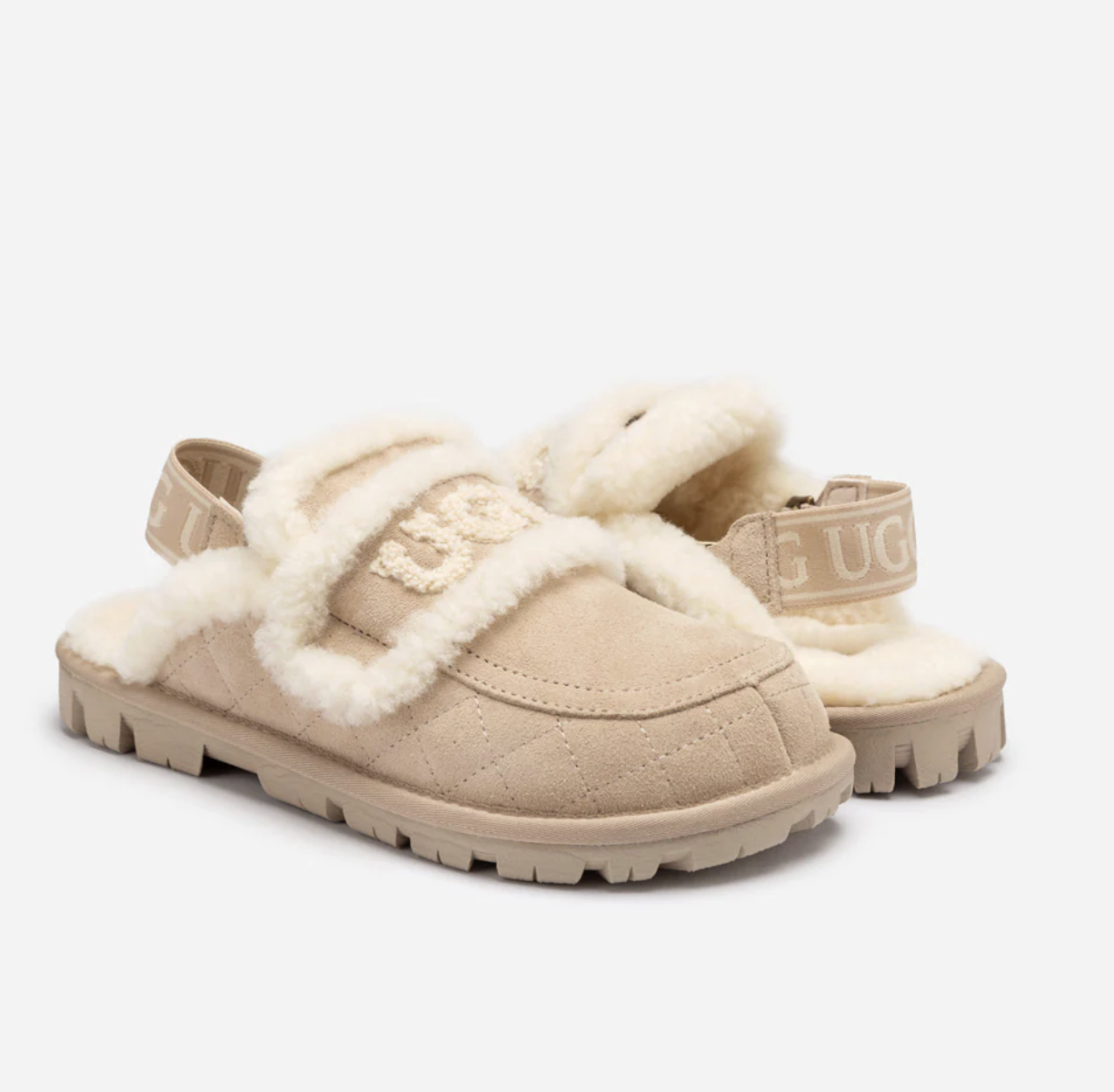 UGG Ozwear Violet Shearling Slipper (Elastic Logo)