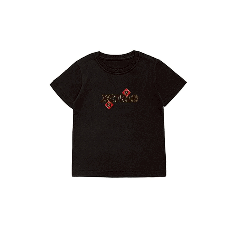 XCTRL童裝 新年達摩童裝短T-黑