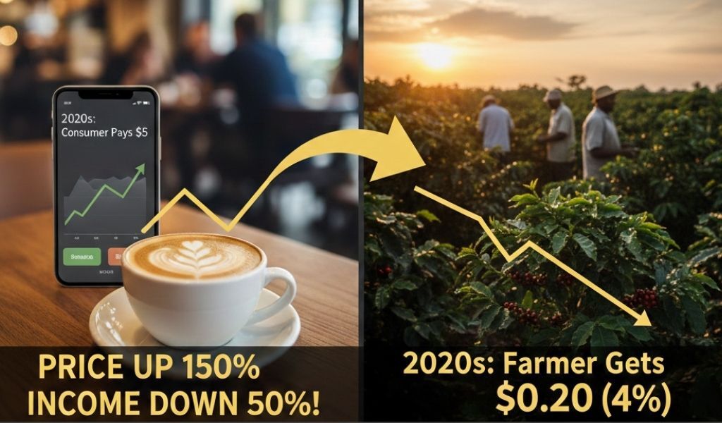 咖啡悖論，消費者付越多、農民拿越少
