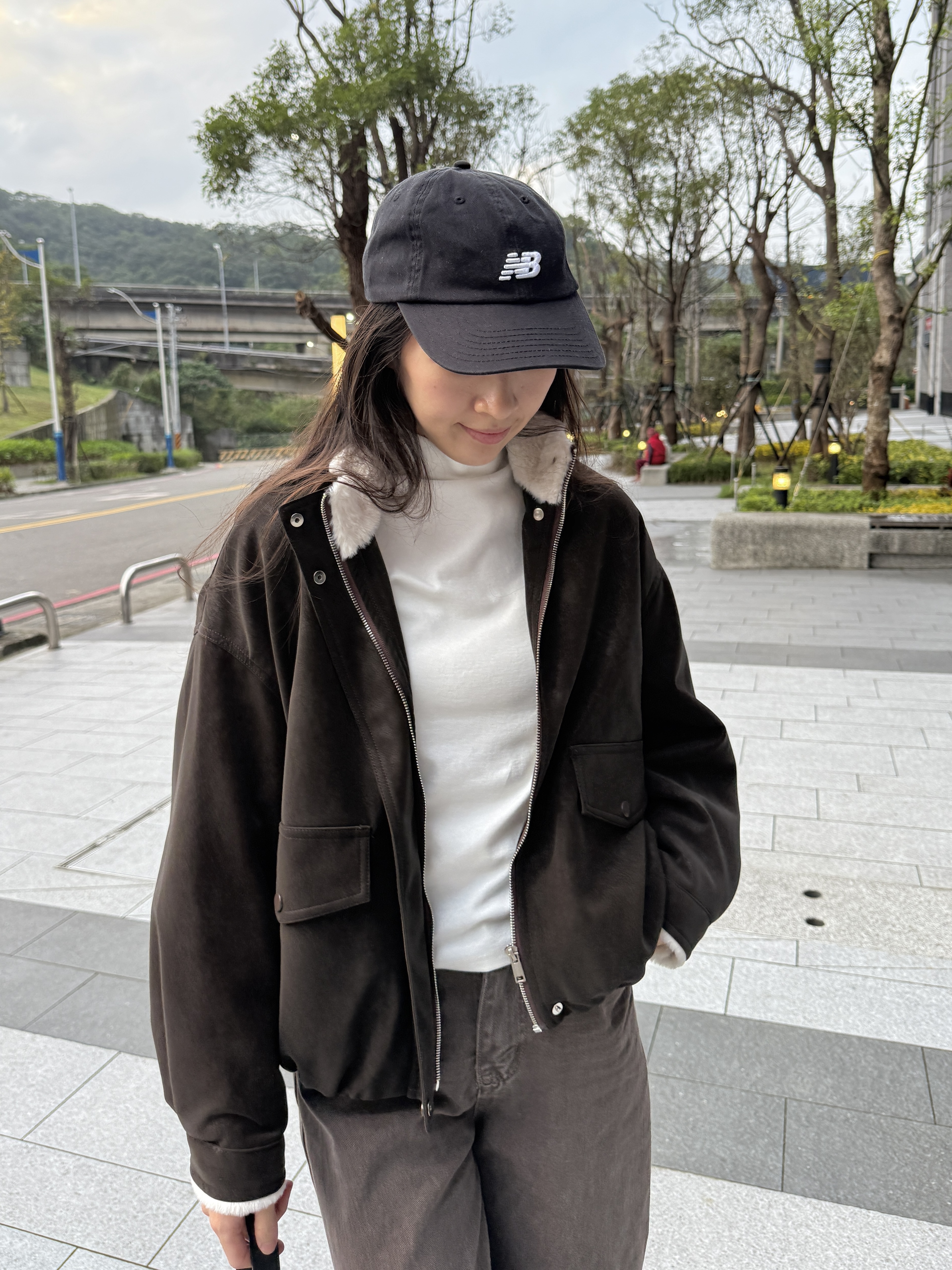 絨布立領毛毛外套*2色