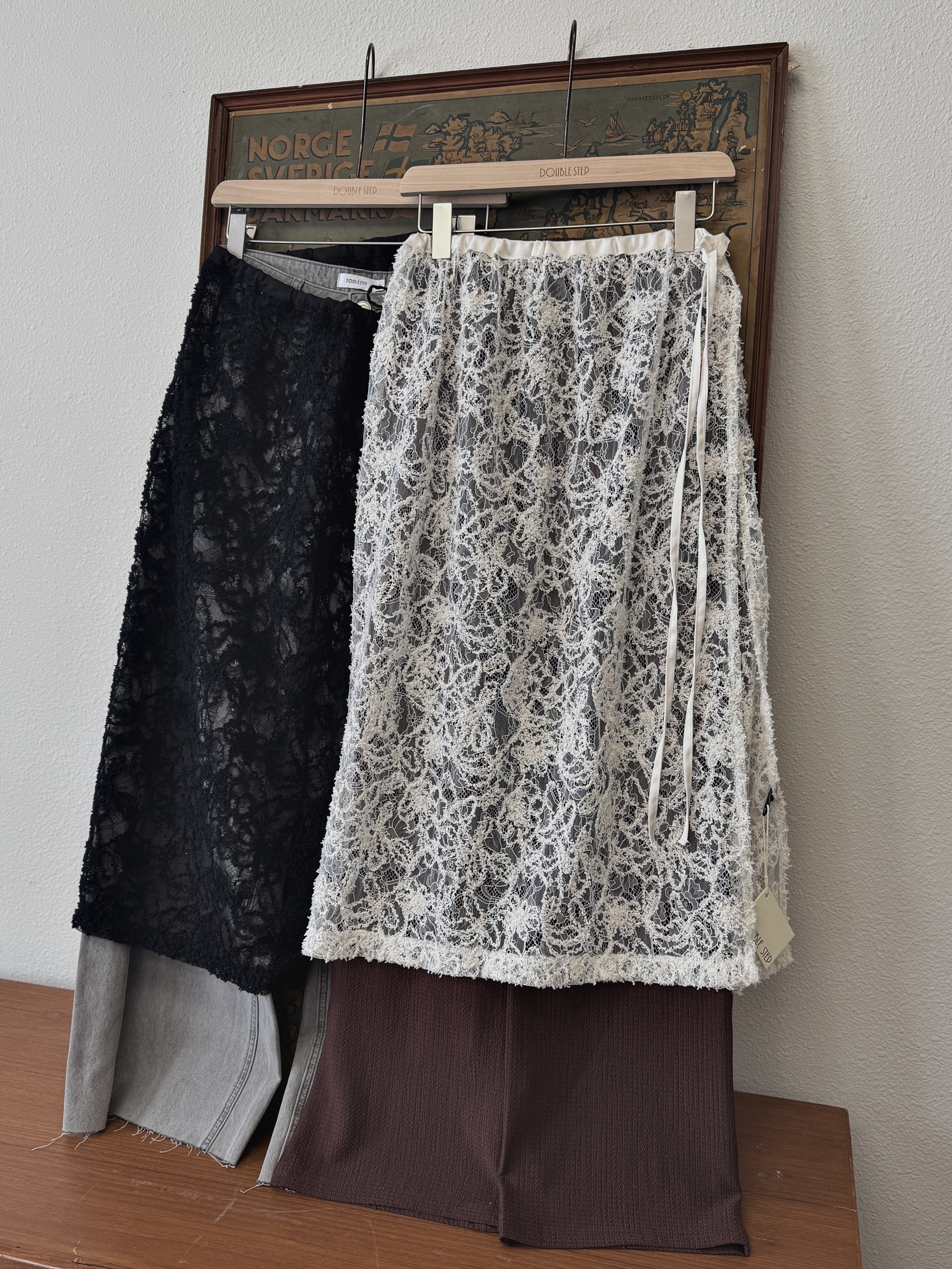 on trend特殊線紗罩裙 - AB6045