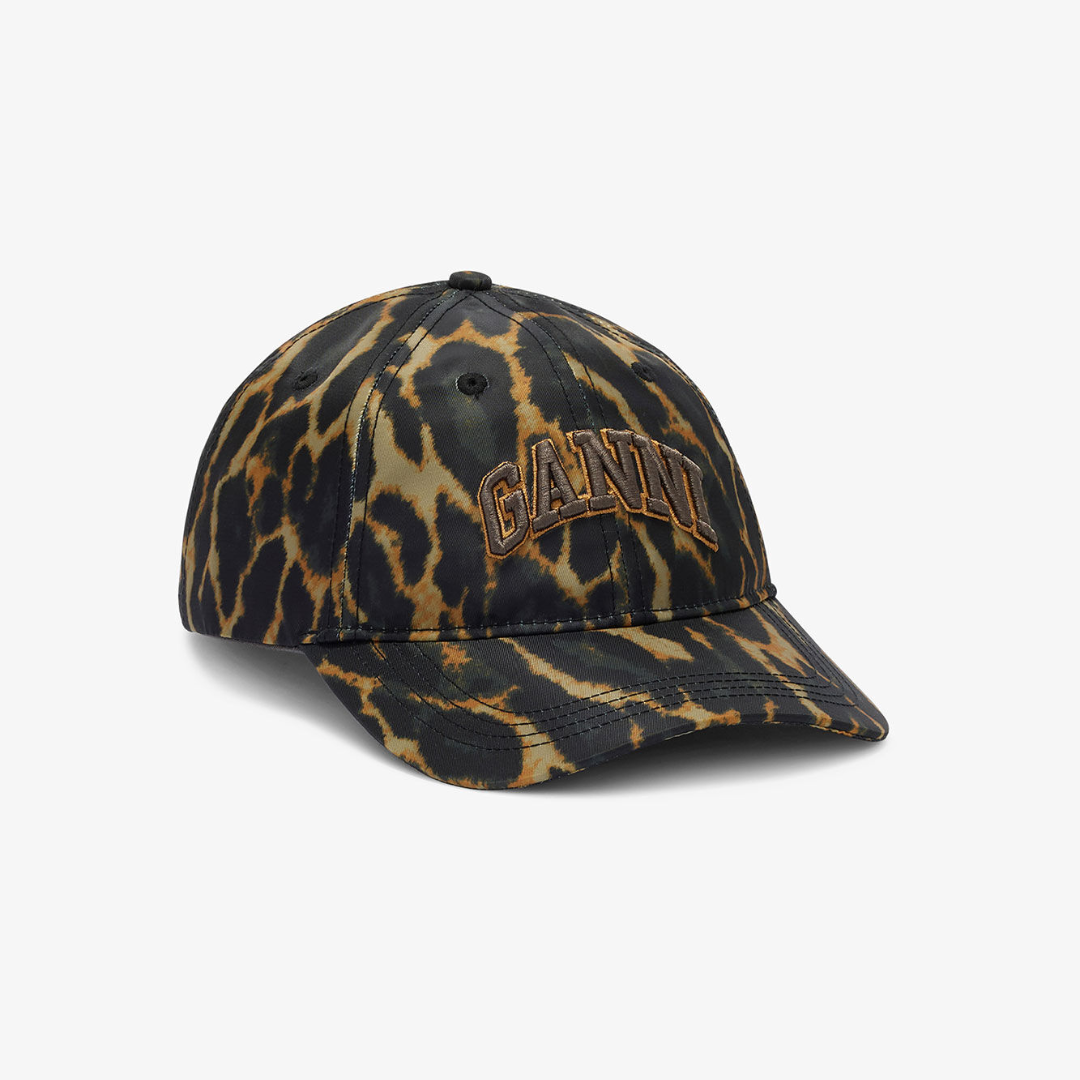 1FF0101-394 [GANNI] Printed Nylon Cap Boa (SS26) #B3020038 (P-EU-E)