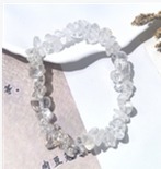 YY2501  白水晶碎石手串   YOH240250