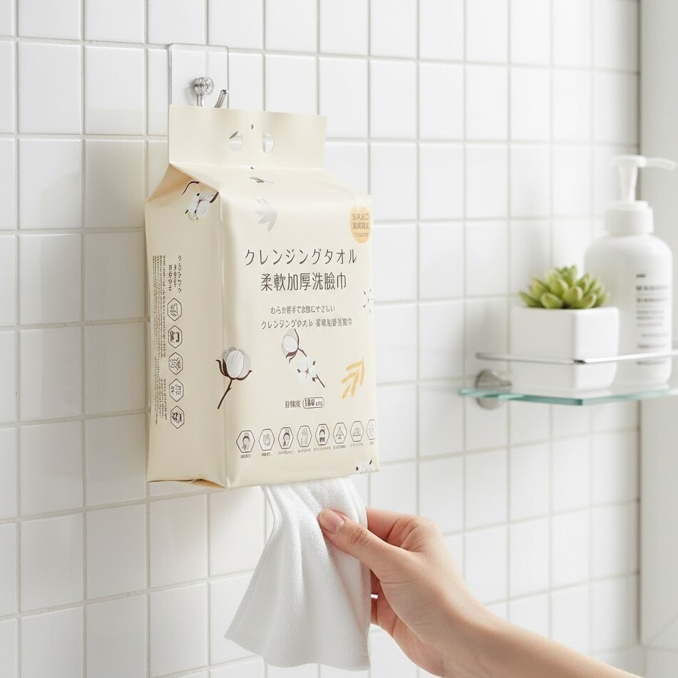 日本 原料 霸王包 雲感肌 日系極柔 洗臉巾190 抽X2包