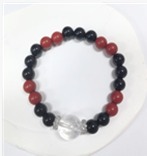 YY2506  白阿塞避谶玛瑙朱砂手串YOA23S204