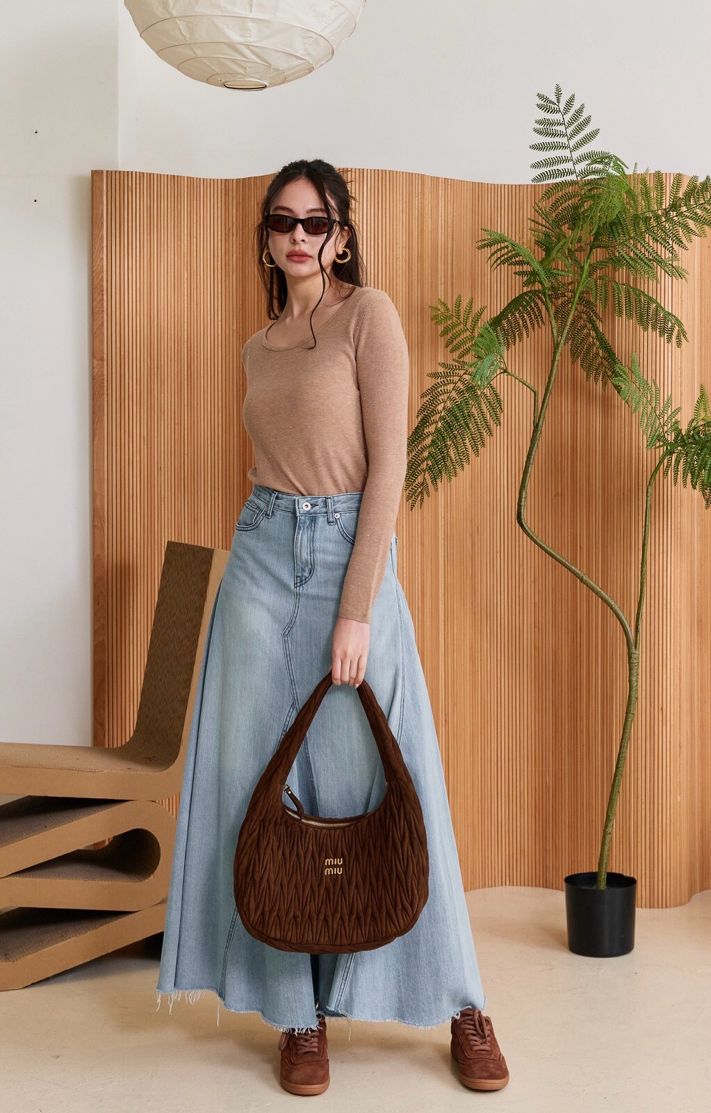 細閃親膚羊毛上衣_AMISSA（杏）