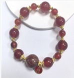 YY2510  红胶花玛瑙守岁手串YOA07S207