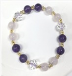 YY2512  粉紫水晶手串YOA230702