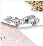 YY2514  碧玺树叶戒指YOH250208