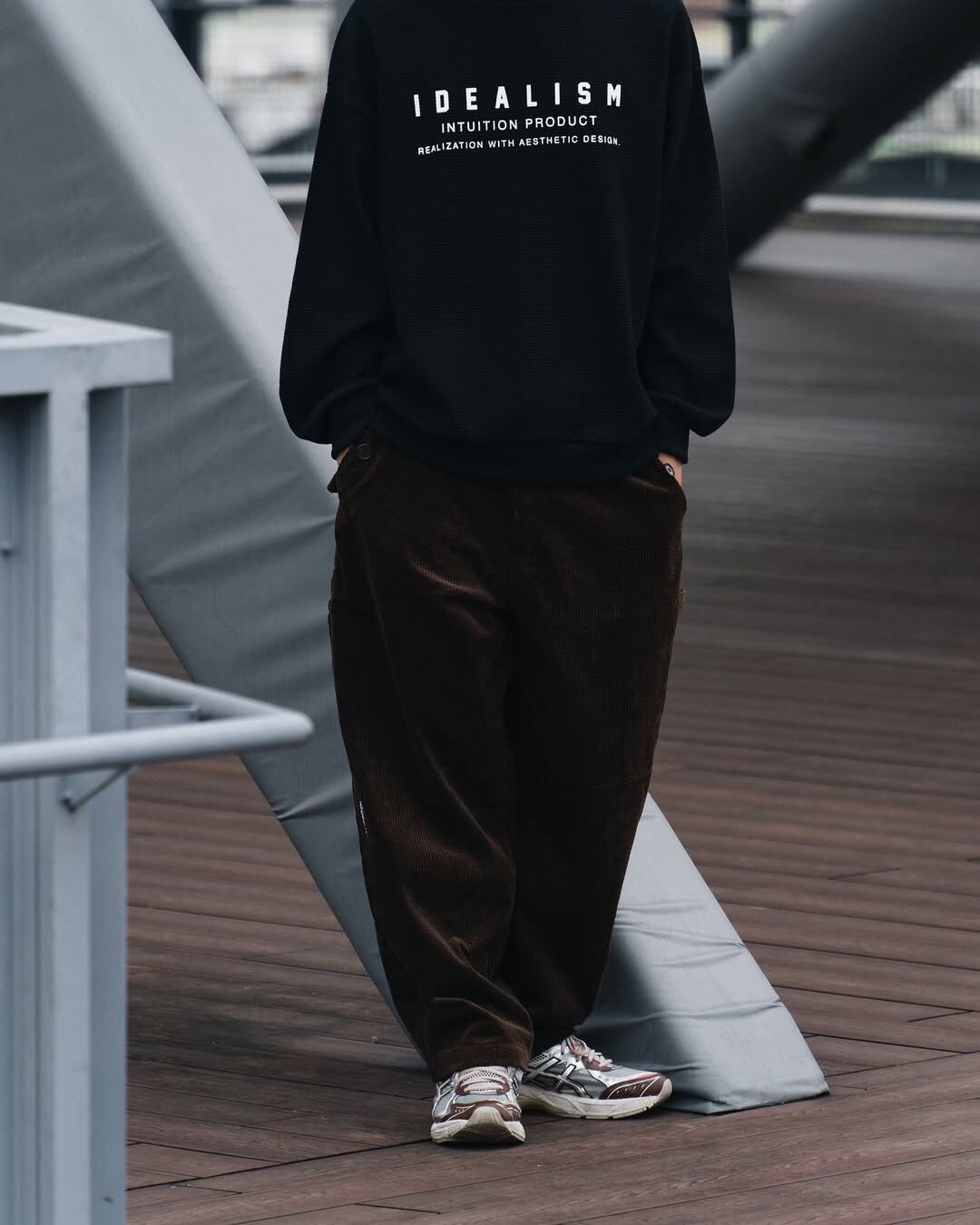 idealism 燈芯絨 工作褲 灰/咖啡 25 A/W Cord Carpenter Pants