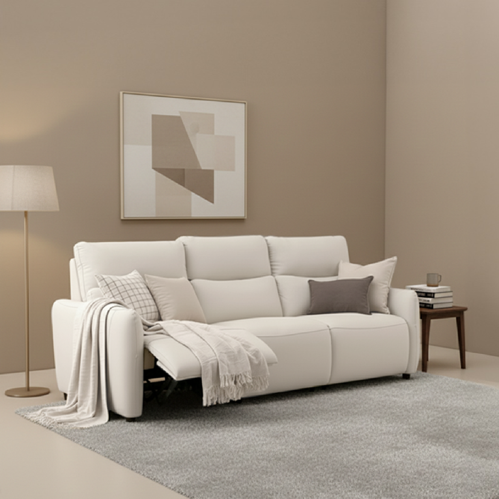 ⚡限量100組優惠價⚡倫恩貓抓布電動沙發 CR-U51268M