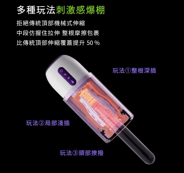 ak S2 Pro AI 伸縮電動飛機杯