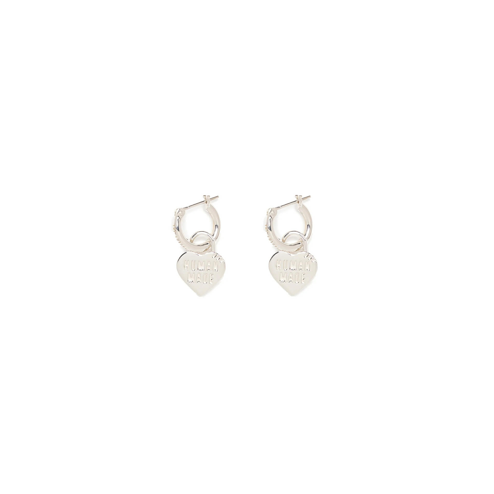 Human Made Heart Sliver Earrings (2Colors)
