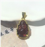 YY2517  琥珀财神吊坠YOG310610