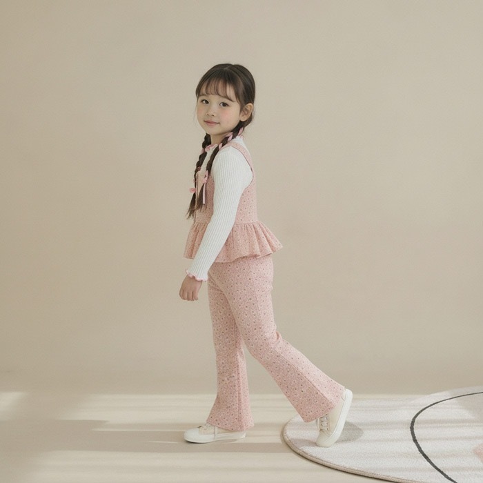 滿滿雛菊背心/喇叭褲/束口褲