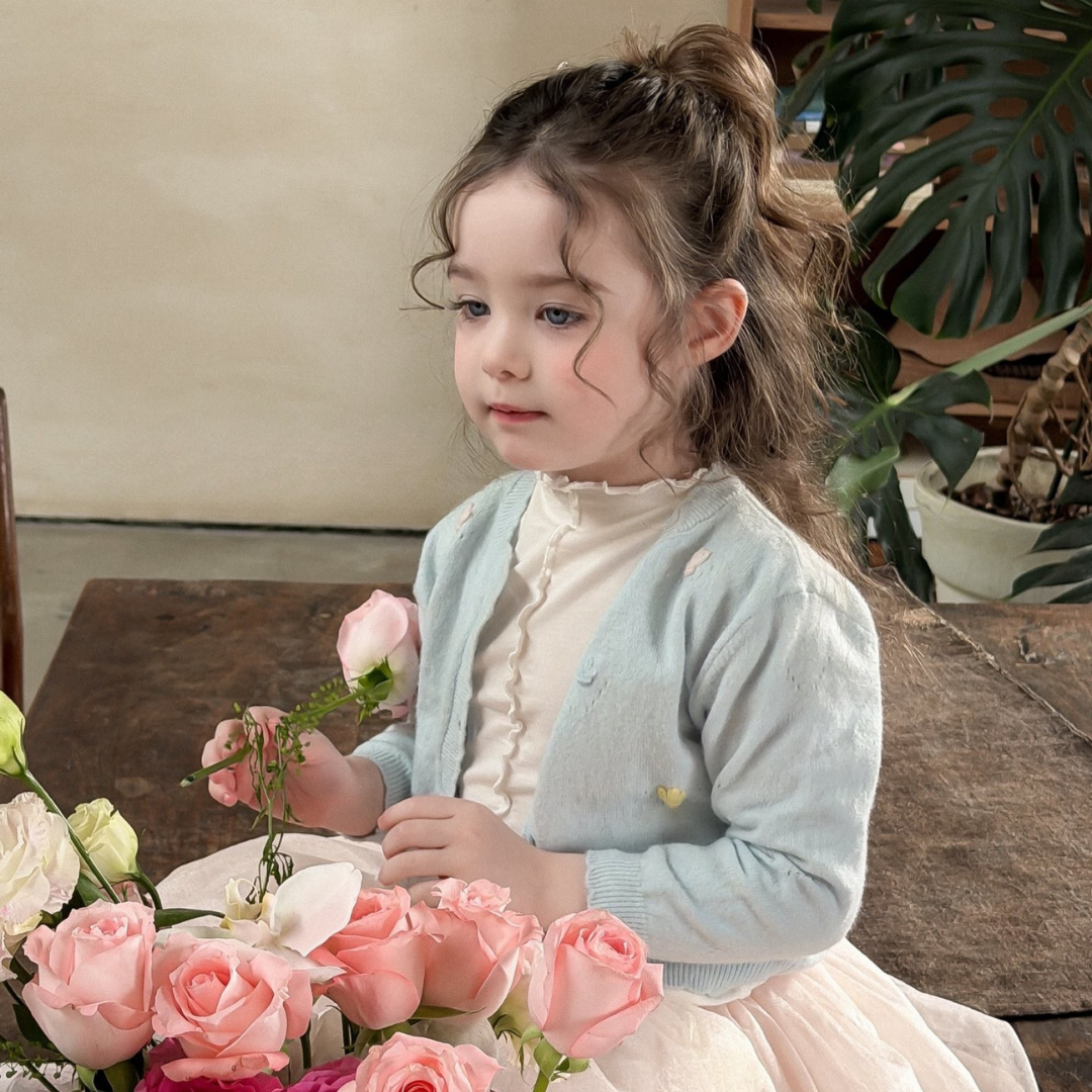 26春 藍色春感針織外套