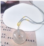 YY2528  白幽灵平安扣YOM14S105