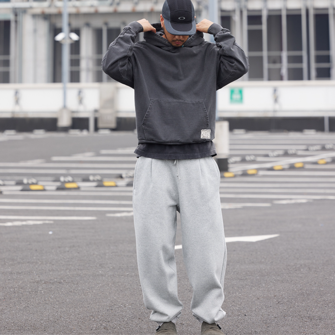 秋冬必備【加絨保暖】重磅水洗抓絨休閒衛褲