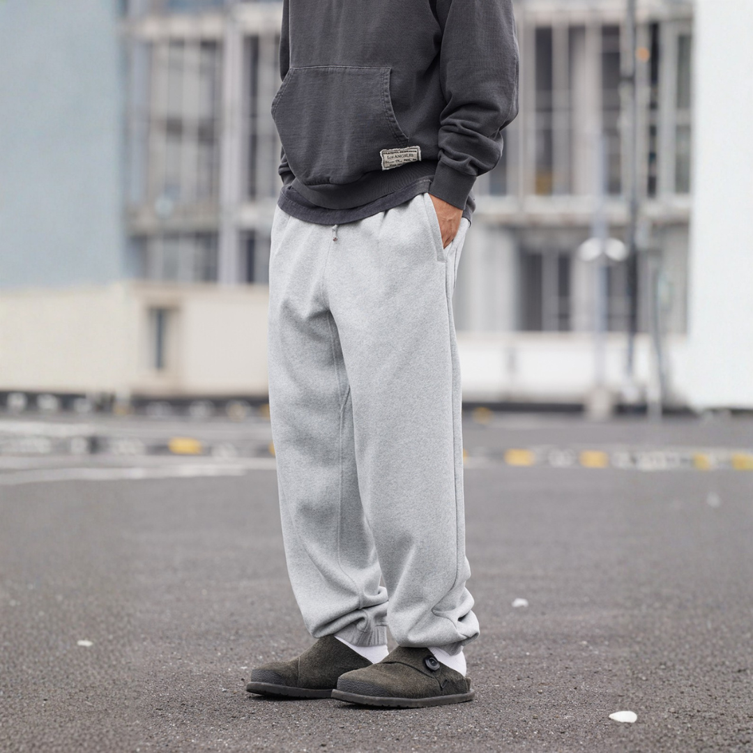 秋冬必備【加絨保暖】重磅水洗抓絨休閒衛褲