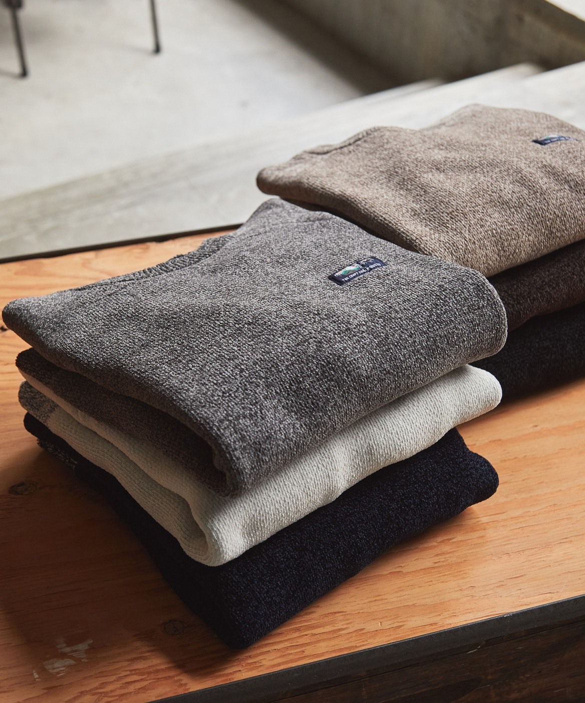 #現貨 日本限定 THE CRAFT CREW PRODUCTS 抗起毛球 圓領針織插肩袖 八色