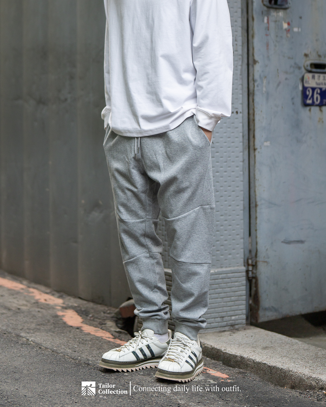 #現貨 Tailor collection 自製款 縮口棉褲 版型超好!  黑 / 灰 2318