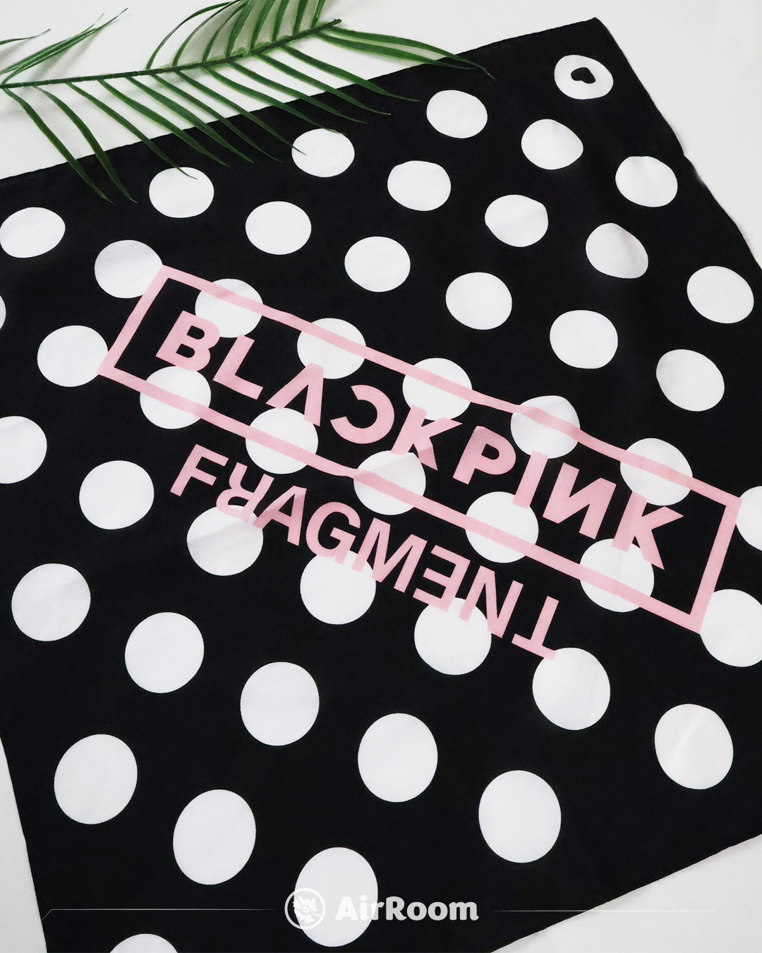 2025AW BLACKPINK X FRAGMENT Bandana 聯名 藤原浩 閃電 粉墨 韓團 方巾 頭巾 手帕 現貨 ANBP-0622