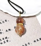 YY2549  红胶花葫芦项链YOI16S120