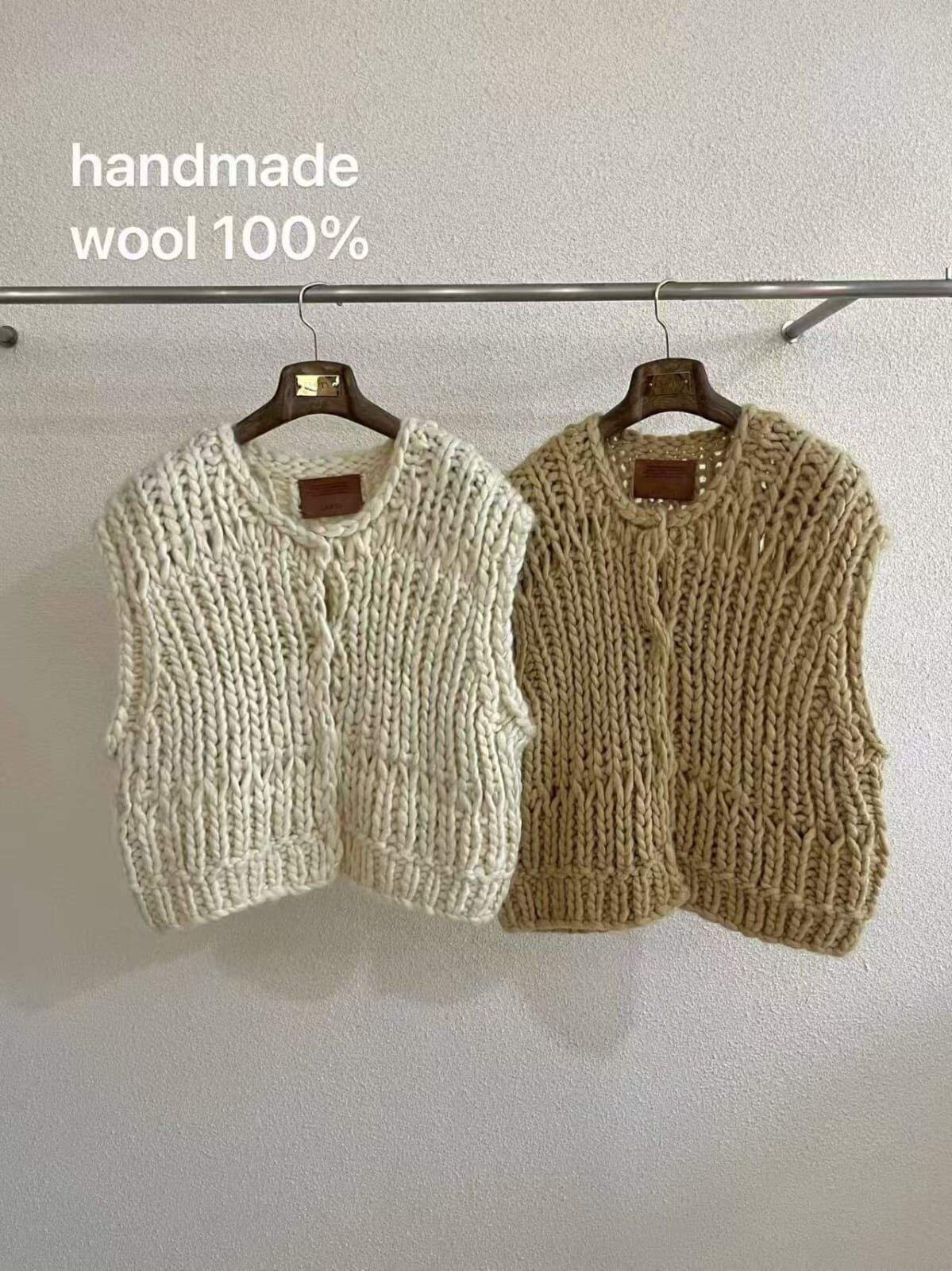 EP5407 粗針織麻花背心 *特價* (優惠碼同充值購物金不適用)