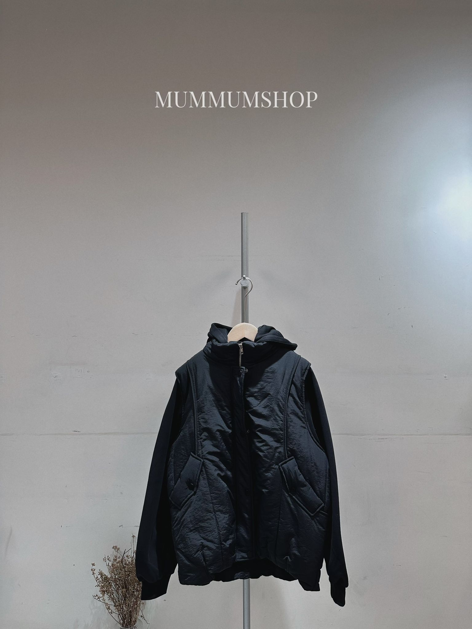 0213138a/有兩件唔同質地連帽外套 46/42/26