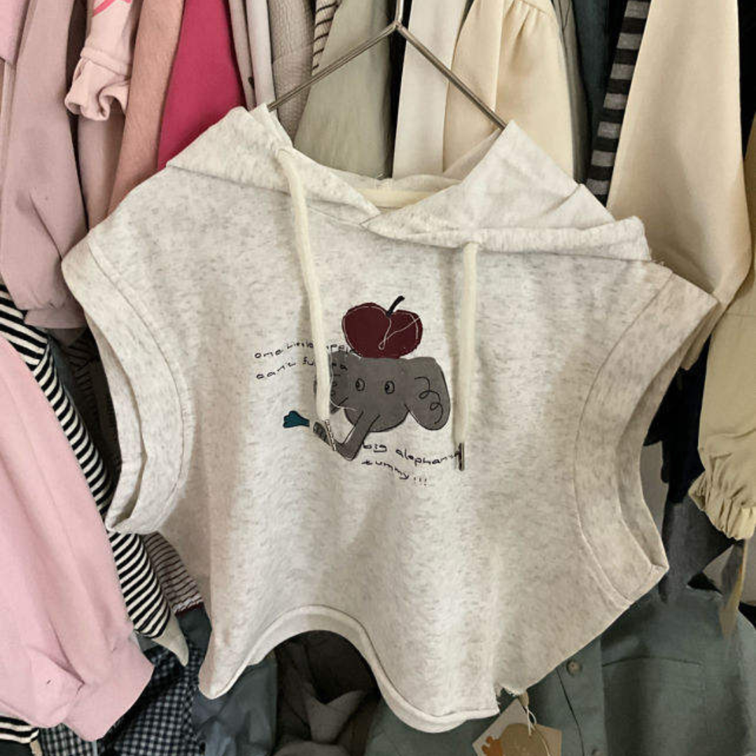 26春 大象寬袖背心