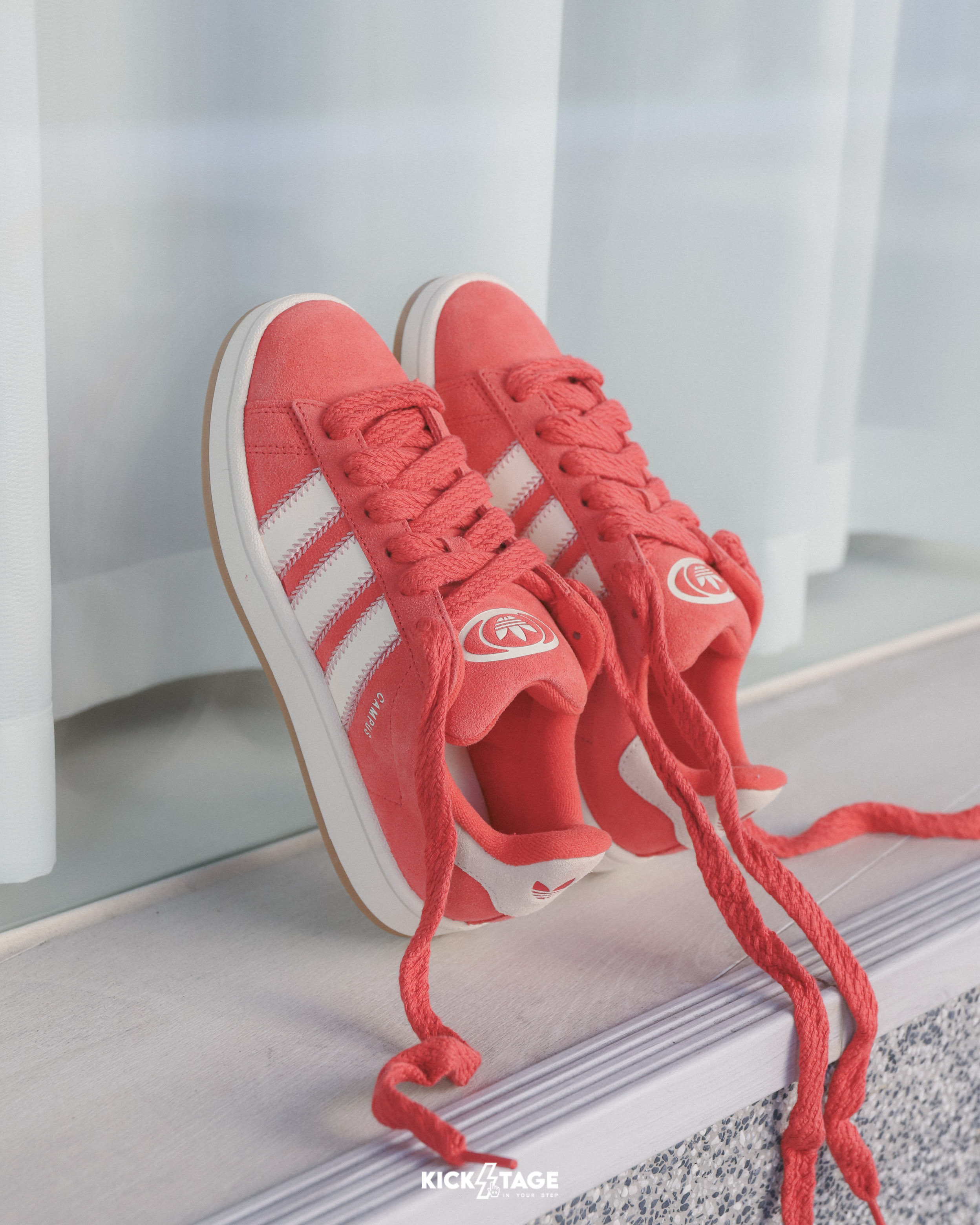 女鞋 ADIDAS CAMPUS 00S W 紅白 滑板 復古 胖胖鞋 寬鞋帶 麵包鞋 休閒鞋【JQ5805】