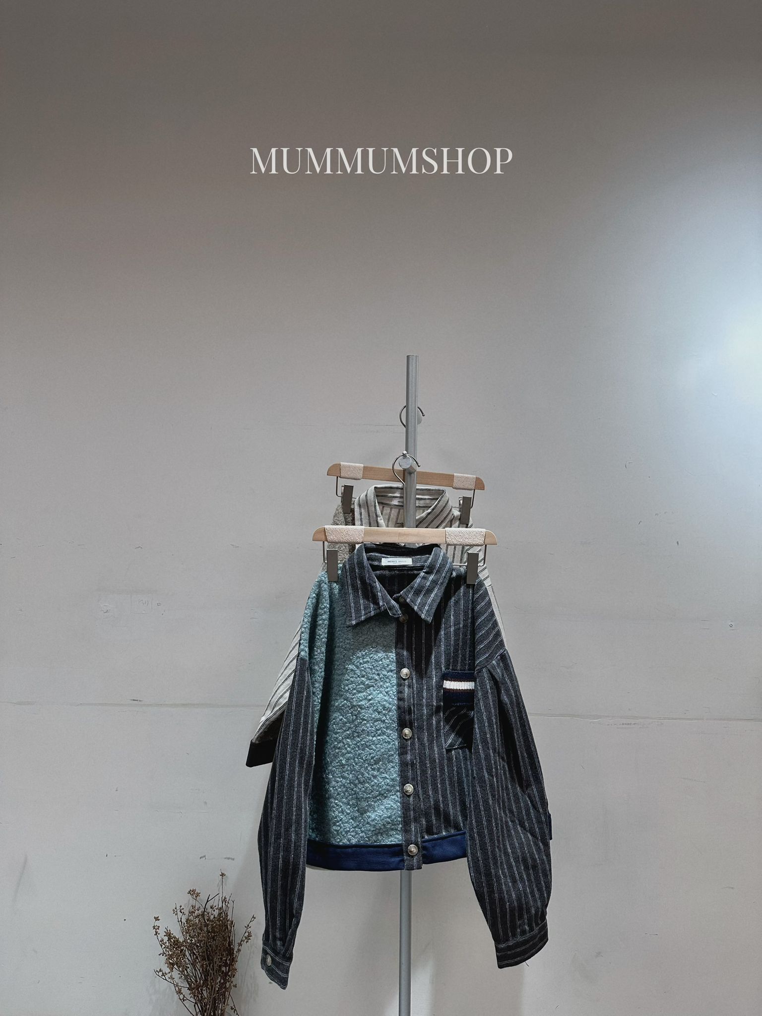 0213139a/美式復古拼布直條特色外套 52/52/21