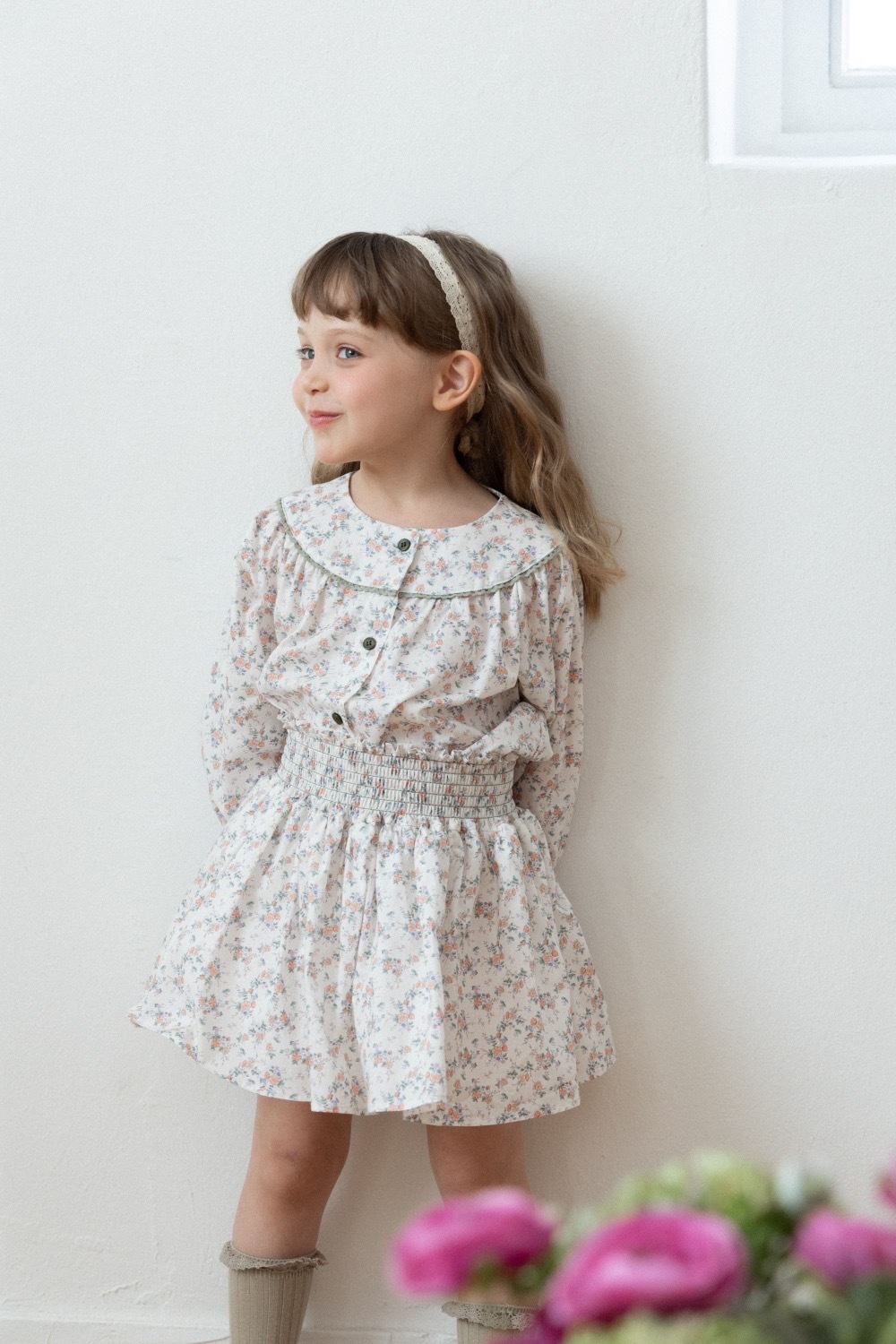 Perrobebe Clara 碎花裙套裝 / 2色