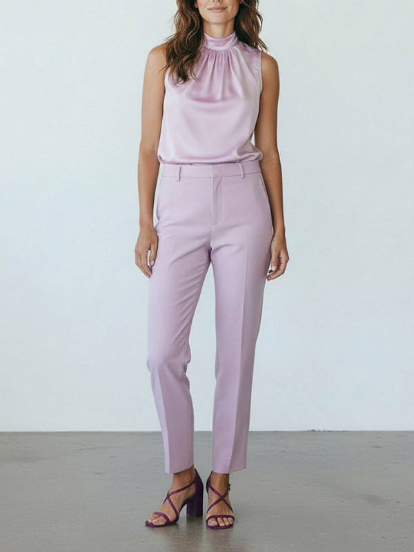 Nº21 羊毛混紡西裝褲