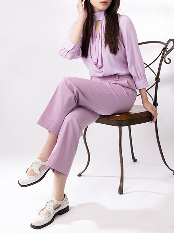 Nº21 羊毛混紡西裝褲