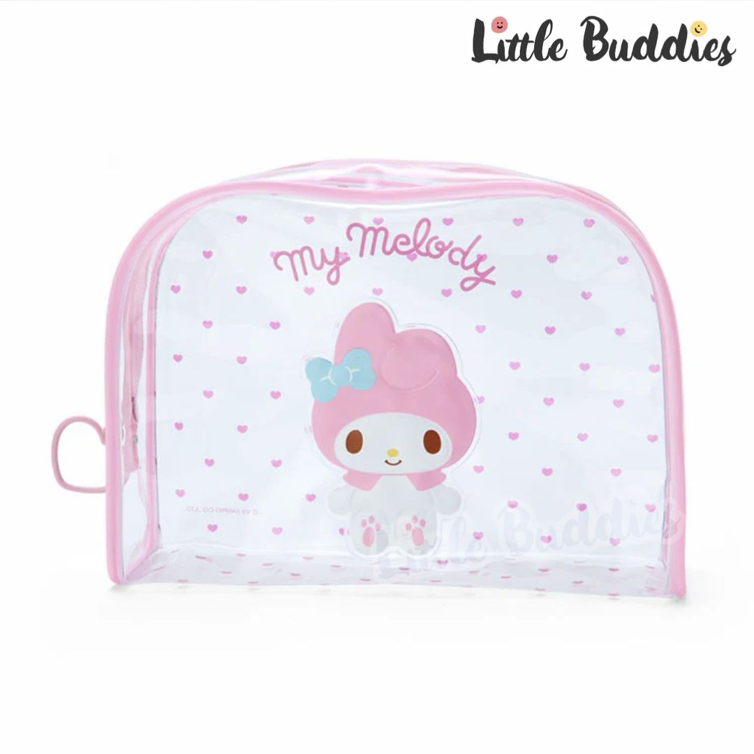 日版Sanrio 透明手拿化妝袋