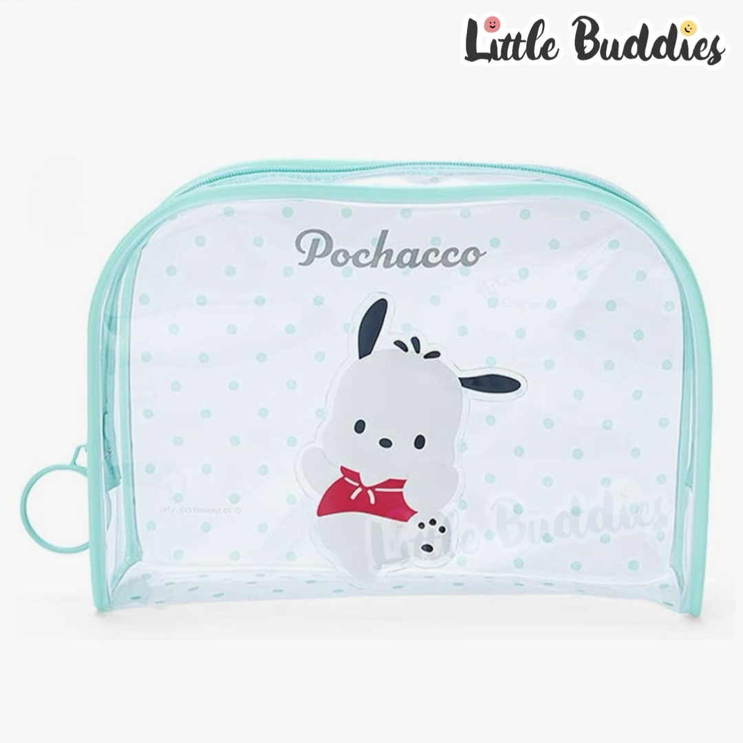 日版Sanrio 透明手拿化妝袋