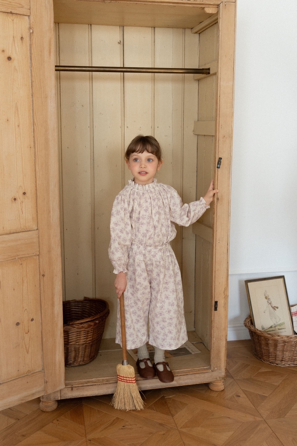 Perrobebe Celia 碎花長褲套裝 / 2色