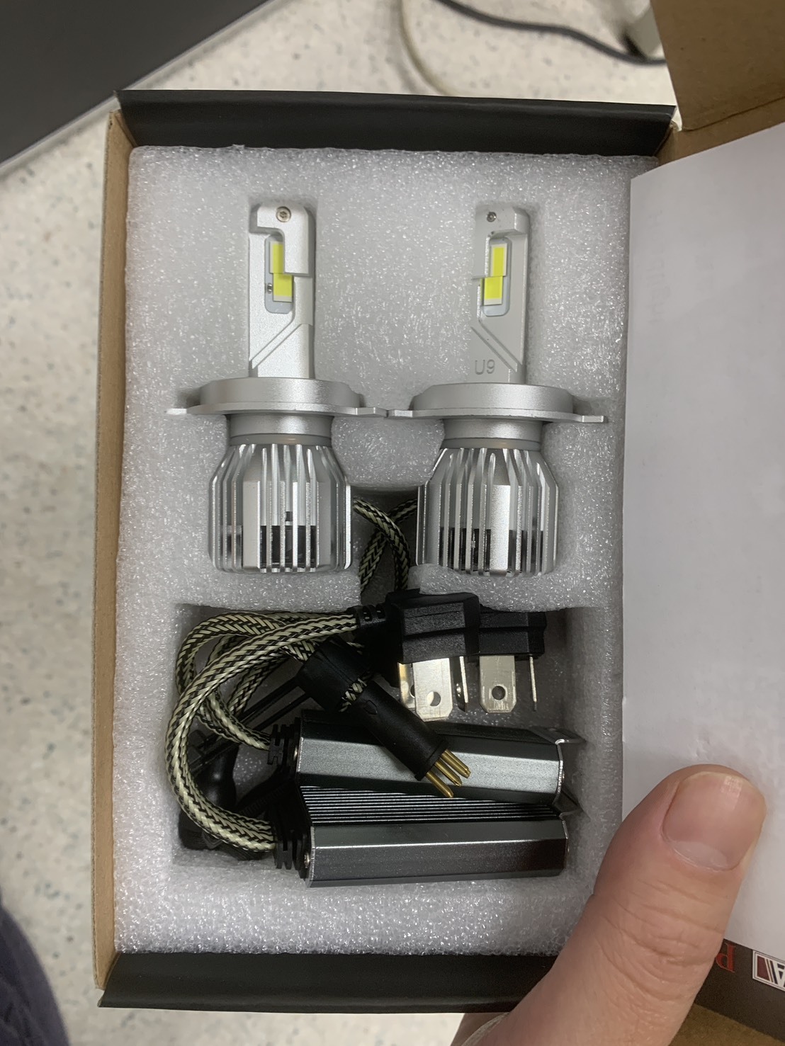 【庫存出清】 U9 H4 H17 HS1 LED 白光 大燈 45W 七天保固 一組兩顆合售