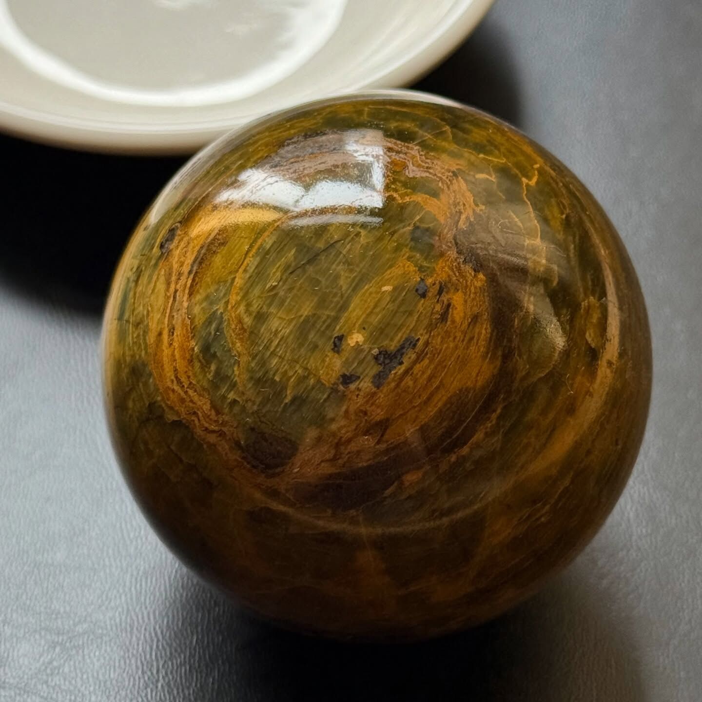 [原石] 黃彼得石 水晶球