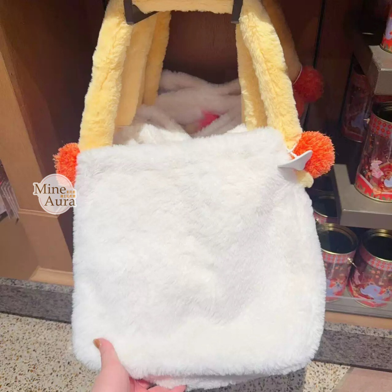 2026 新春 小熊維尼和朋友們系列 絨毛大頭造型 手提包 托特包 -上海迪士尼樂園